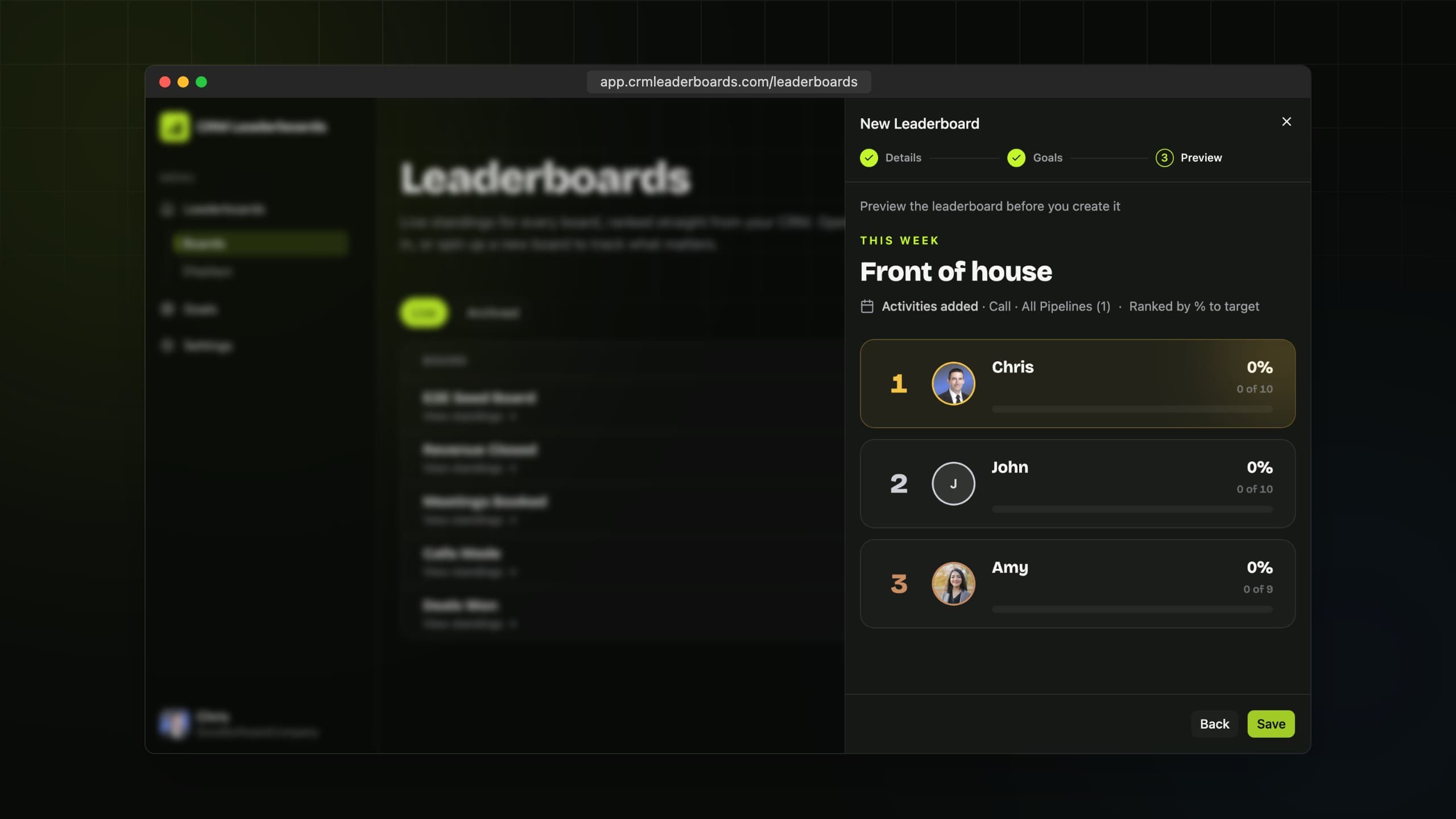 Preview and create